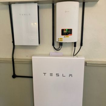 Energy battery storage at Cambo Village Hall