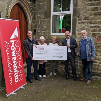 Eastgate Village Hall receive grant funds from Northern Powergrid Foundation