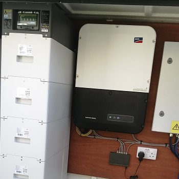 Battery storage at Slaley Commemoration Hall