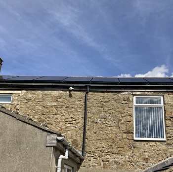Solar panels at Sunniside Community Centre, Durham