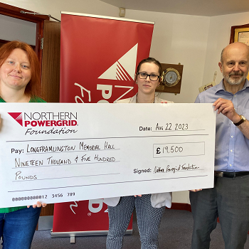 Longframlington representatives with Northern Powergrid Foundation